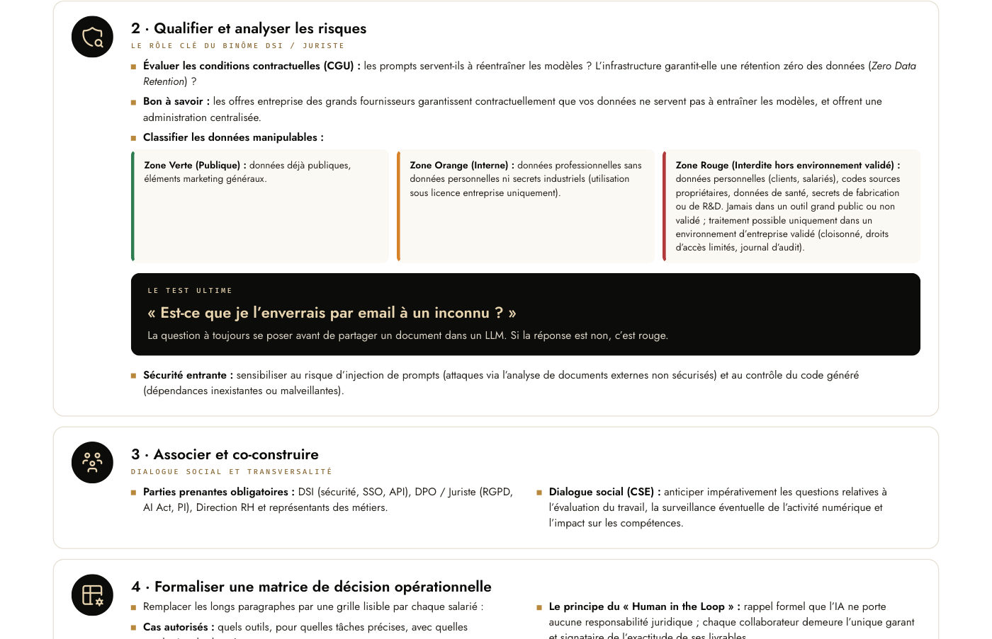 Qualifier les risques et classer les données