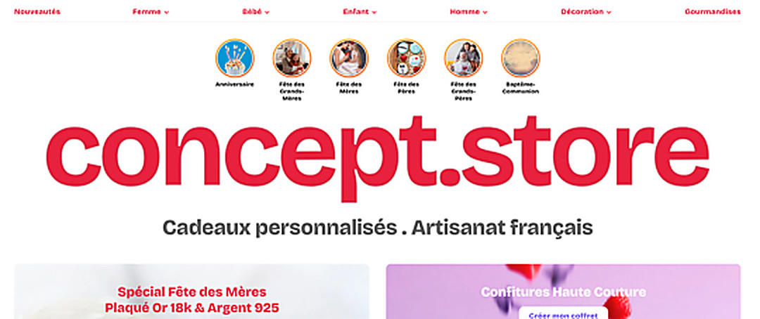 Boutique de cadeaux personnalisés concept.store