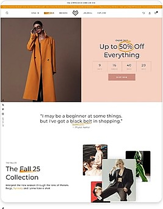 Exemple de modèle de boutique Shopify n° 8